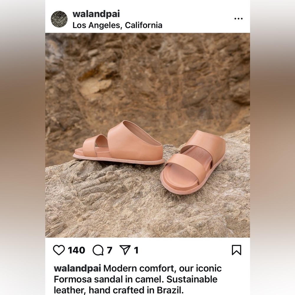 Wal & Pai Genuine leather Formosa sandals NEW